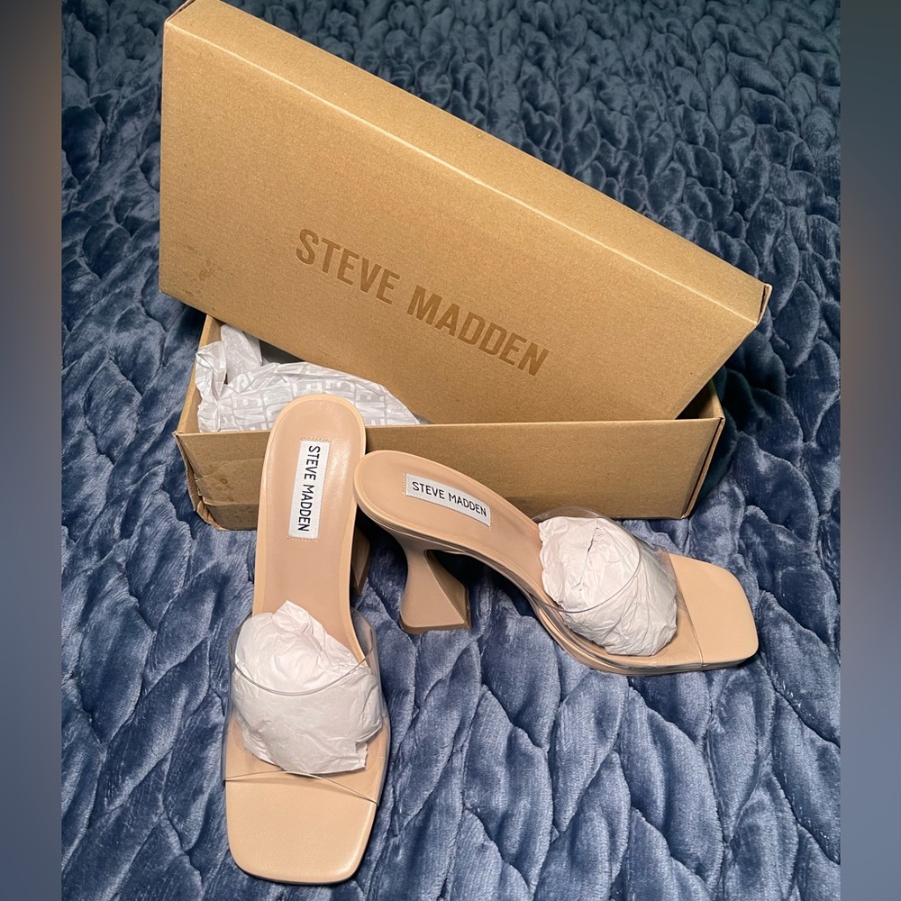Steve Madden Lipa Clear Mule